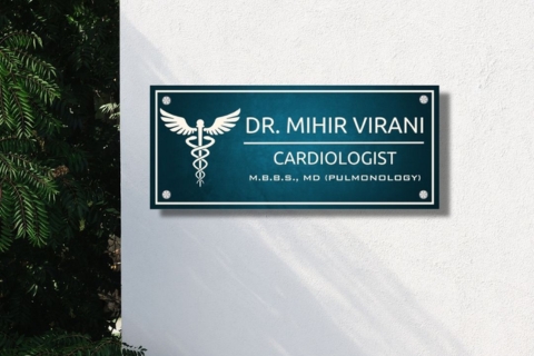 Professional name plates for office doors, executive cabins, departments, meeting rooms, and reception areas.