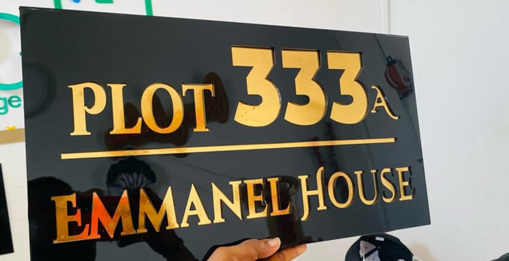 Beautiful custom name plates designed to give every home a warm and welcoming entrance.