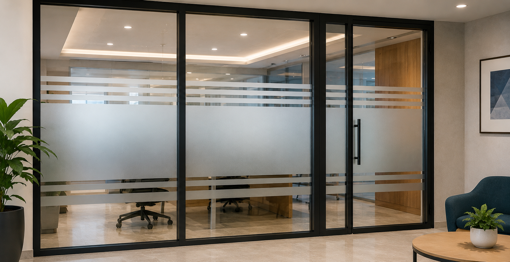 We use high-performance frosted films that are durable, scratch-resistant, and designed for long-lasting elegance.